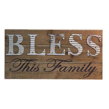 Bless This Family Sign - The Fox Decor